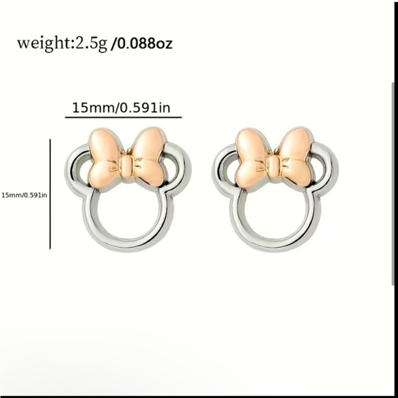 DISNEY BUNDLE MINNIE GLITTER WALLET & MINNIE EARRINGS - Picture 4 of 10